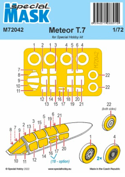 Masque Meteor T Mk.7 Special Hobby M72042 SPH 1/72