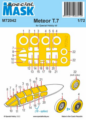 Special Hobby M72042 Meteor T Mk.7 maska SPH 1/72