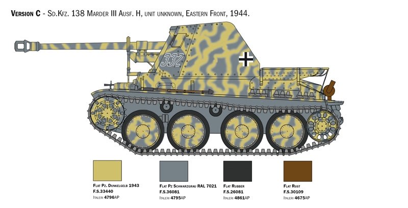 Italeri 6566 Marder III Ausf. H Sd. Kfz.138 1/35 – image 8