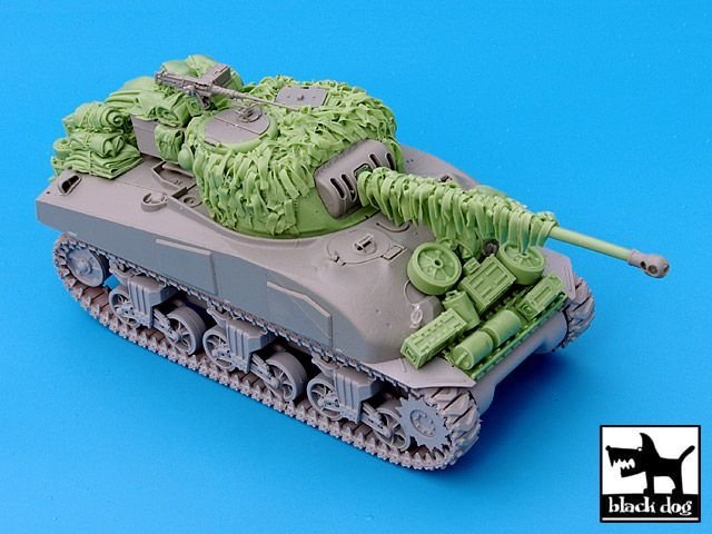Black Dog T35028 British Sherman Firefly hessian tape camo net 1/35 – zdjęcie 3
