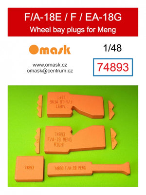 Omask 74893 F/A-18E / F / EA-18G wheelbay plugs (for Meng) 1/48