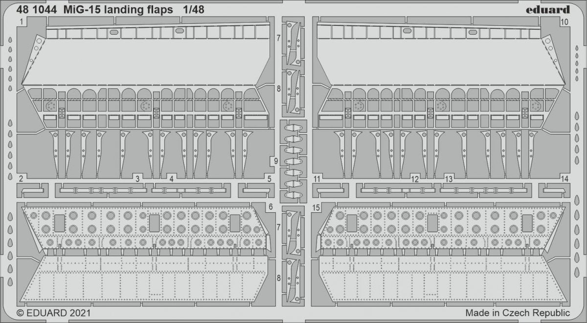 Eduard 481044 MiG-15 landing flaps BRONCO / HOBBY 2000 1/48