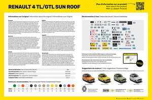 Heller 58704 Renault 4 TL/GTL Sun Roof - Starter Kit 1/24 – zdjęcie 4