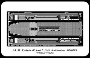 Aber 35186 German medium tank Pz.Kpfw. IV, Ausf. D - vol. 2 - additional set - fenders 1/35 – zdjęcie 4