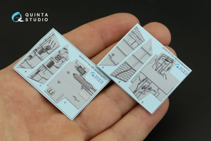 Quinta Studio QD32147 F/A-18B 3D-Printed &amp;amp; colored Interior on decal paper (Academy) 1/32 – image 5