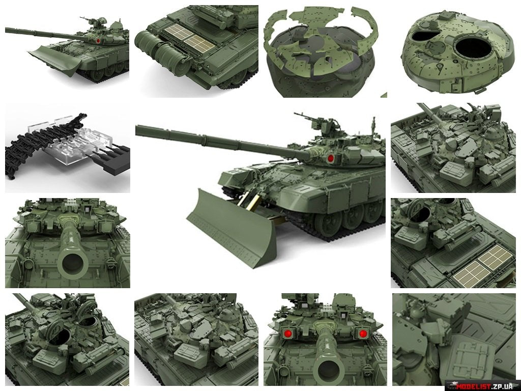 Meng Model TS-014 T-90 w/TBS-86 Tank Dozer 1/35 – zdjęcie 2