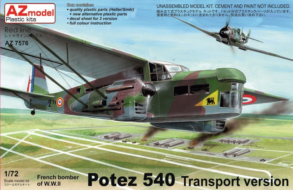 AZmodel AZ7576 Potez P-540T Transport 1/72