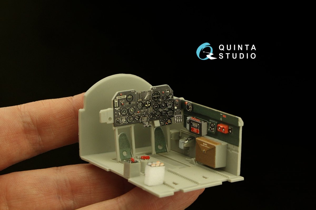 Quinta Studio QD32148 P-47D Thunderbolt Bubbletop Early 3D-Printed &amp;amp; coloured Interior on decal paper (Trumpeter) 1/32 – zdjęcie 7