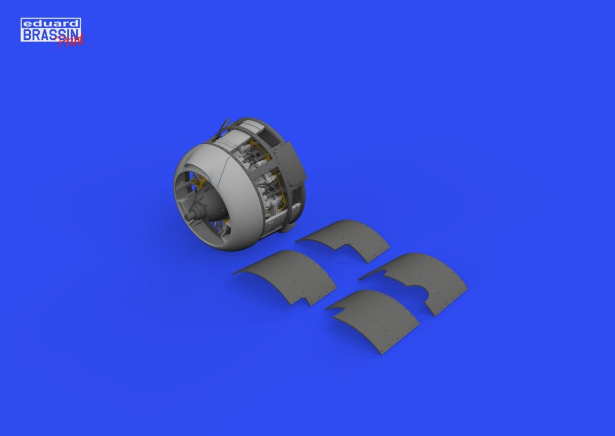 Eduard 648792 F4F-3 engine early PRINT EDUARD 1/48 – zdjęcie 2