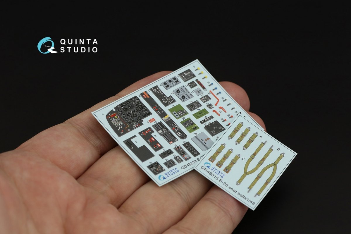 Quinta Studio QD48258 A(B)-26B 3D-Printed &amp;amp; coloured Interior on decal paper (ICM) 1/48 – zdjęcie 3