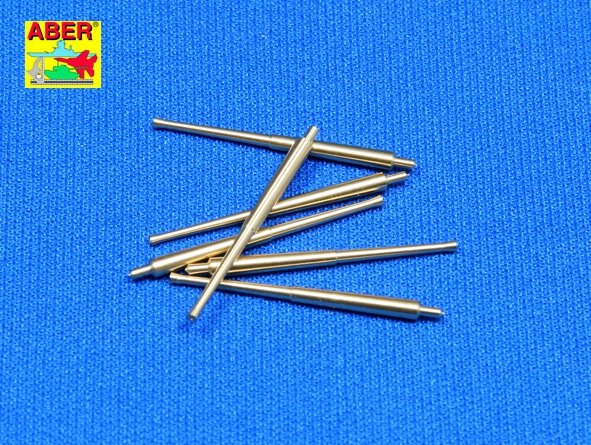 Aber 350L-10 Set of 6 pcs 155 mm barrels for Japanese ships Yamato and Musashi 1/350