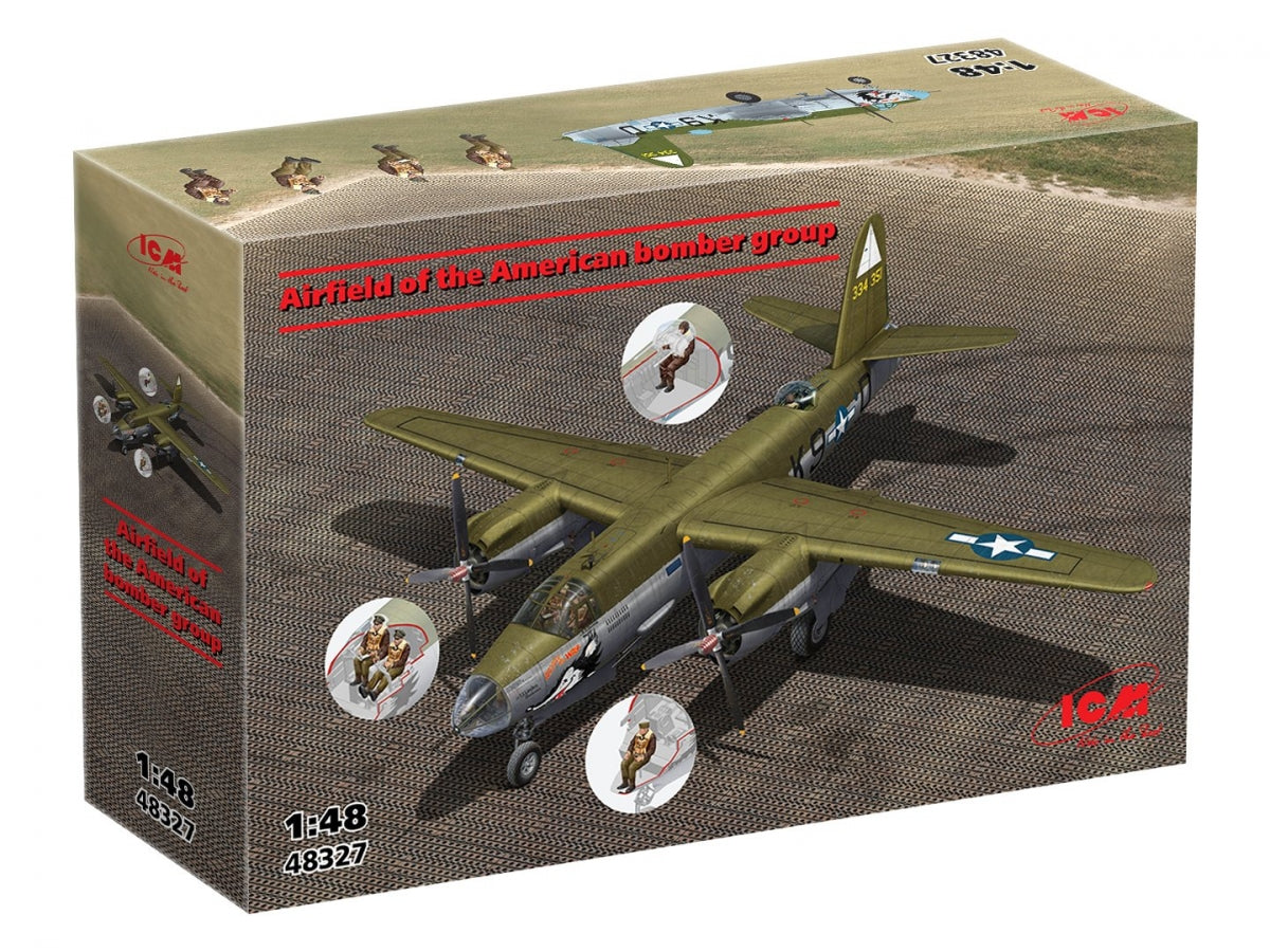 ICM 48327 Airfield of the American Bomber Group 1/48