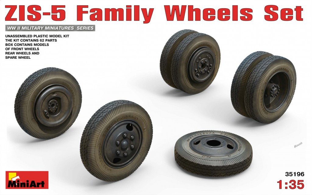 MiniArt 35196 ZIS-5 FAMILY WHEELS SET 1/35