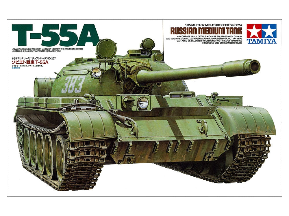 Tamiya 35257 Russian Medium Tank T-55A 1/35 – zdjęcie 2