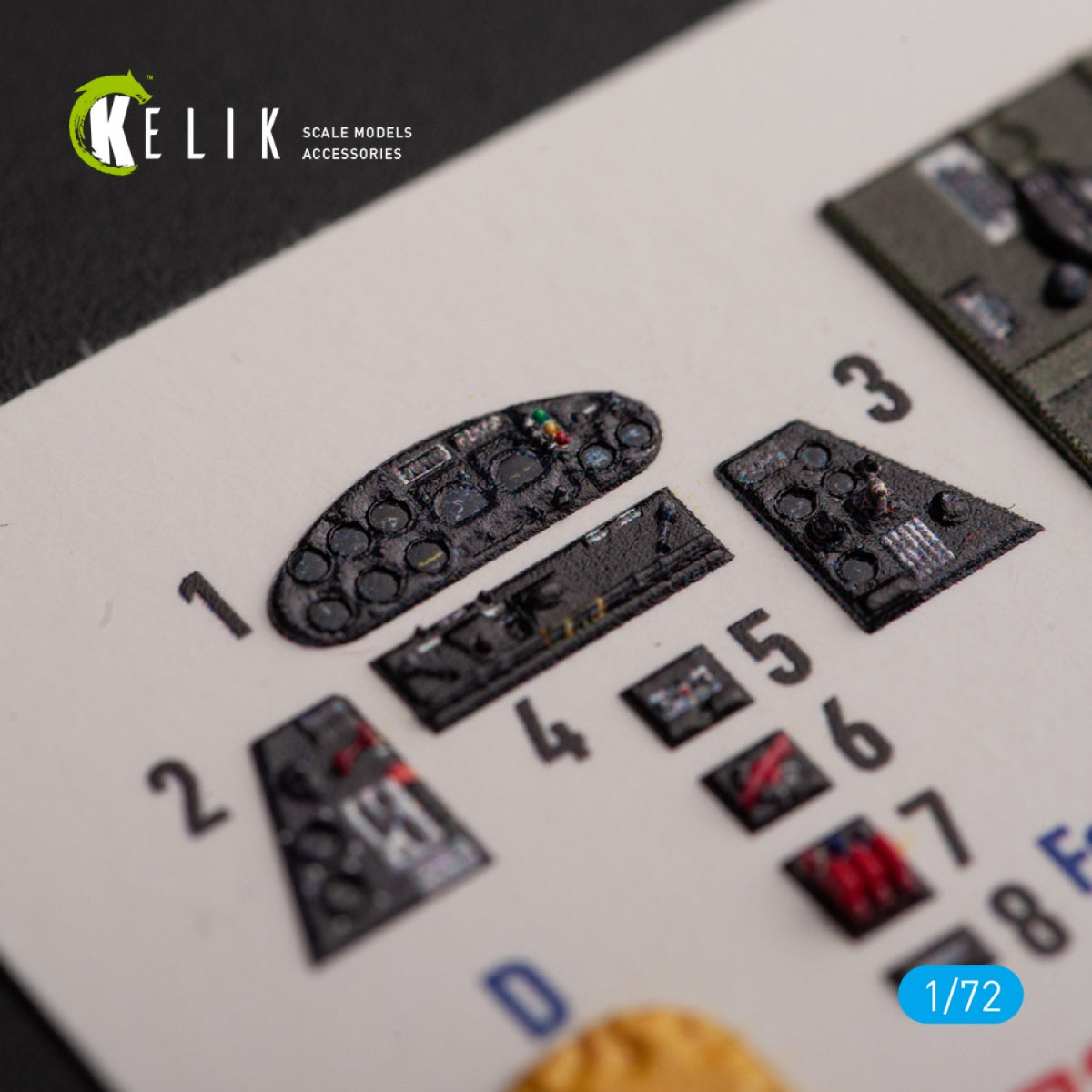 KELIK K72156 TBM-3E - interior 3D decals for Hobby 2000/Hasegawa kit 1/72 – image 4