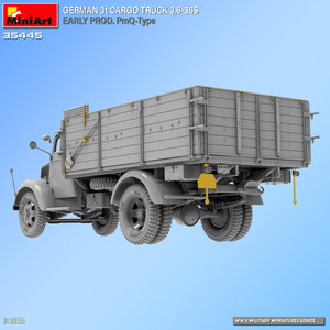 Miniart 35445 Camion cargo allemand 3 tonnes 3.6-36S Première production Type PmQ 1/35 – image 5