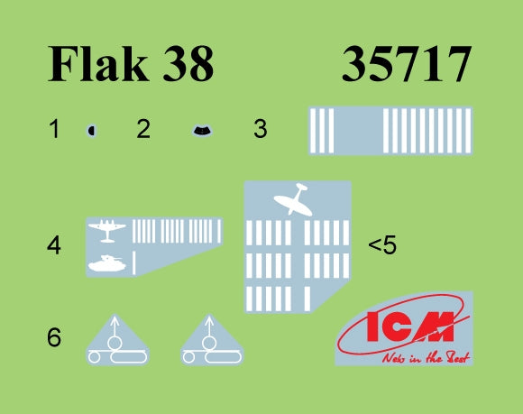 ICM 35718 2 cm Flak 38 with Crew 1/35 – zdjęcie 6