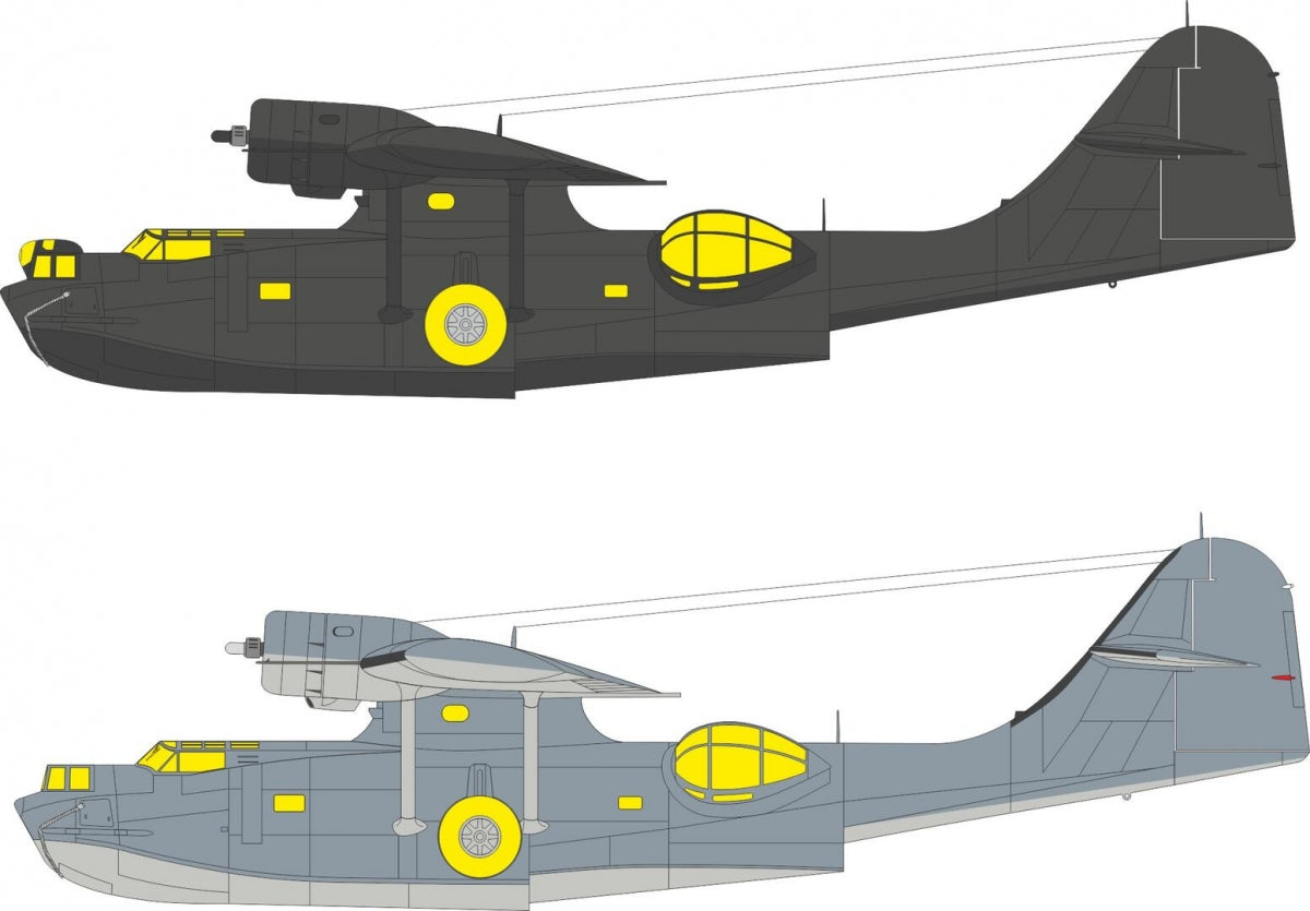 Eduard EX1182 Consolidated PBY-5A Catalina - TFace Masks Set Eduard and Revell Kits 1/48