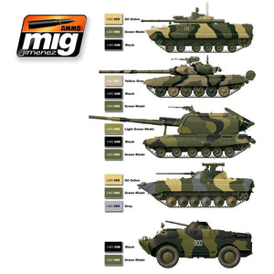 AMMO Mig 7109 MODERN RUSSIAN CAMO COLORS 6x17ml – zdjęcie 2