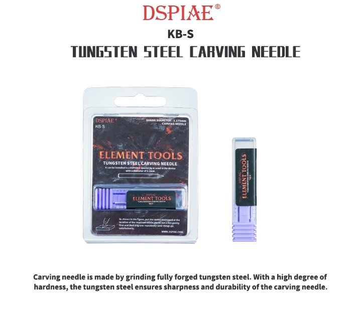 DSPIAE KB-S Tungsten Steel Carving Needle / Rysik ze stali wolframowej
