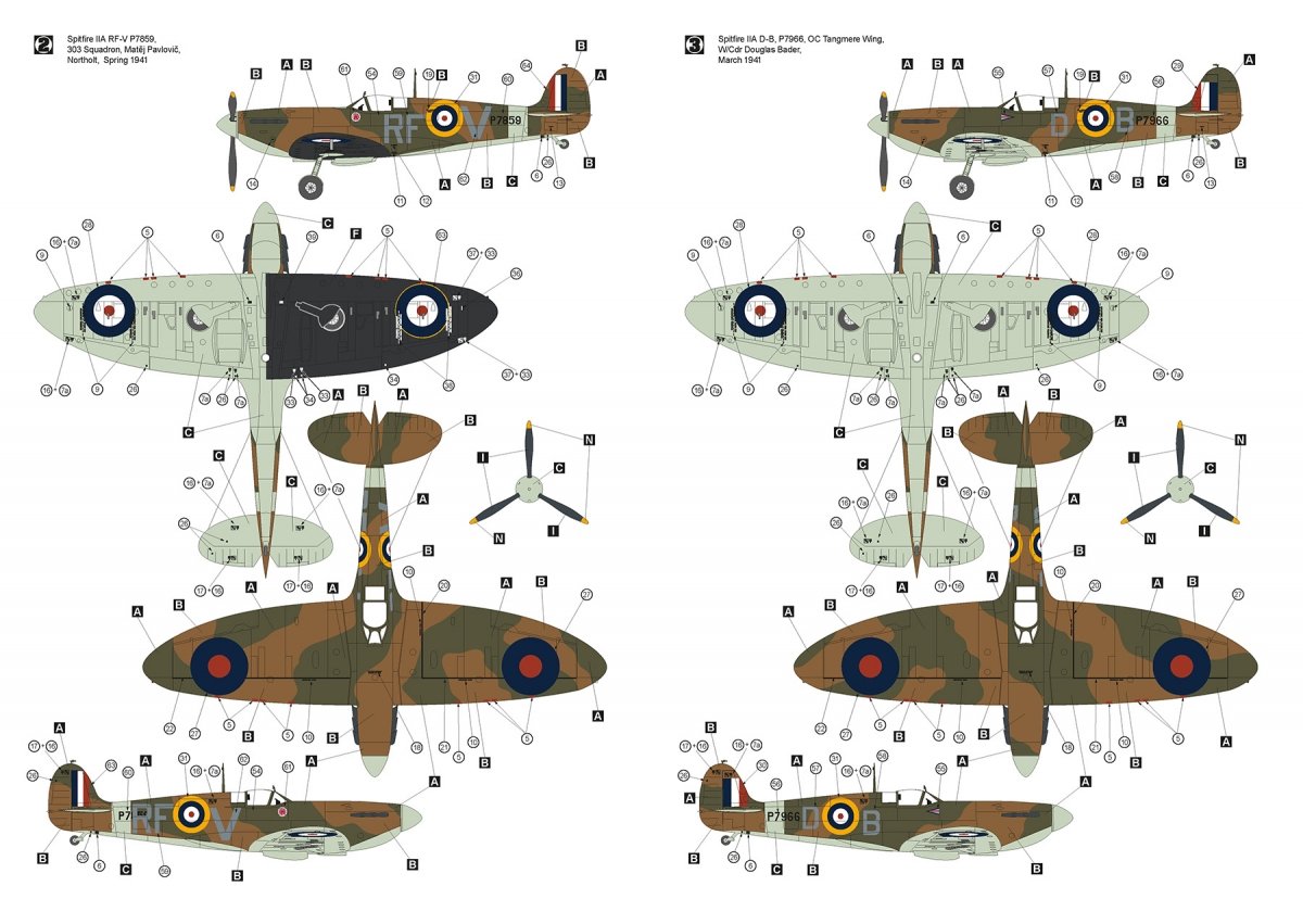 Hobby 2000 32002 Supermarine Spitfire IIA w/Rotol Propeller 1/32 – image 6