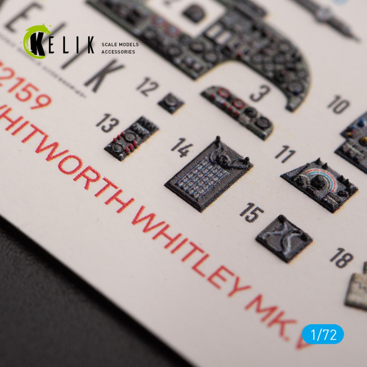 KELIK K72159 ARMSTRONG WHITWORTH WHITLEY MK.V - interior 3D decals for Airfix kit 1/72 – image 3