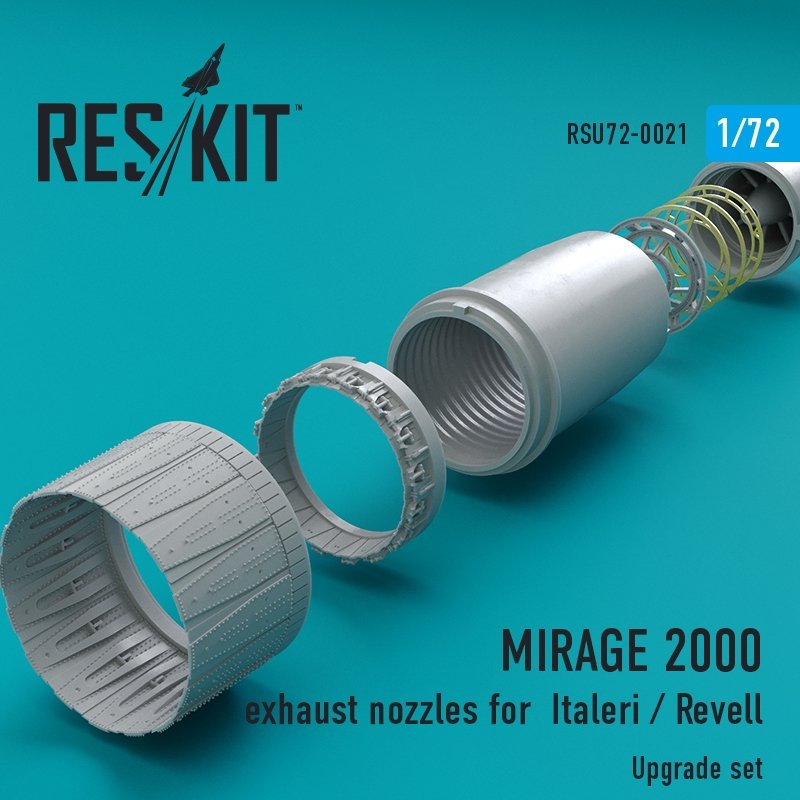 RESKIT RSU72-0021 Mirage 2000 exhaust nozzles for Italeri, Revell 1/72