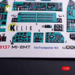 Kelik K48137 Mi-8MT - interior 3D decals for Trumpeter kit 1/48