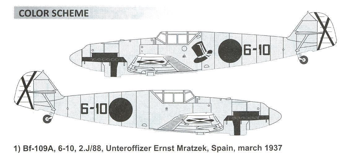 Dora Wings 48009 Bf.109 A/B Legion Condor 1/48 – zdjęcie 6