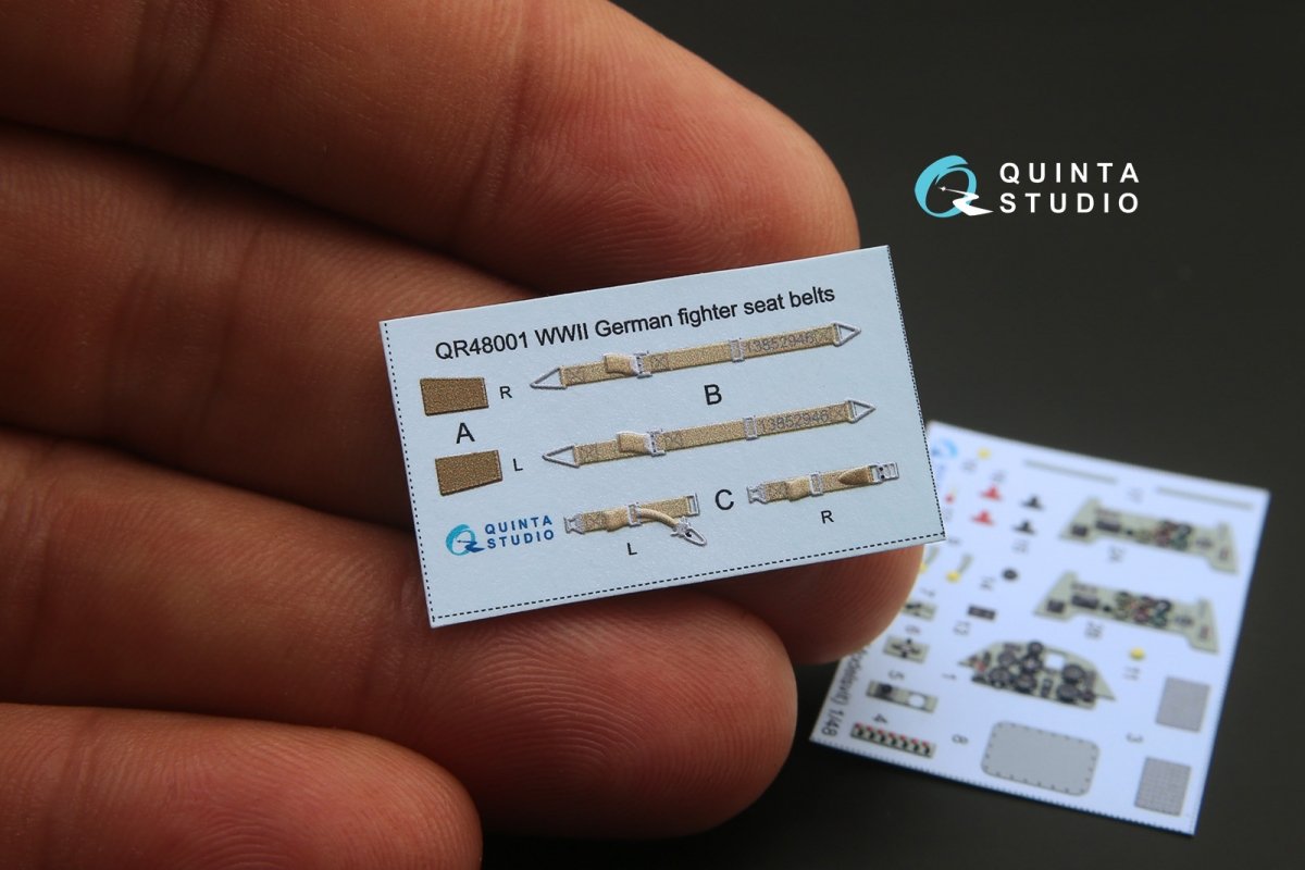 Quinta Studio QD48105 Bf 109C/D 3D-Printed &amp;amp; coloured Interior on decal paper (for Modelsvit kit) 1/48 – zdjęcie 2