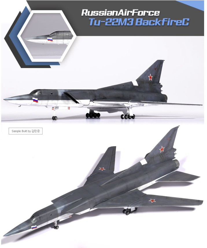 Academy 12636 Tu-22M3 Backfire C 1/144 – zdjęcie 6
