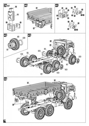 Armory Models 72448-R Russian Modern 6×6 Military Cargo Truck mod.43114 1/72 – image 12