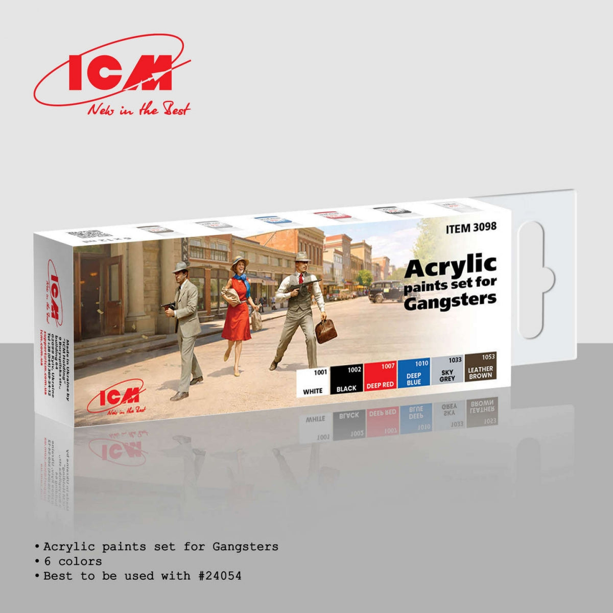 ICM 3098 Acrylic paints set for Gangsters 6x12ml