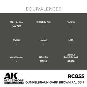 AK Interactive RC855 Dunkelbraun-Dark Brown RAL 7017 17 ml – zdjęcie 3