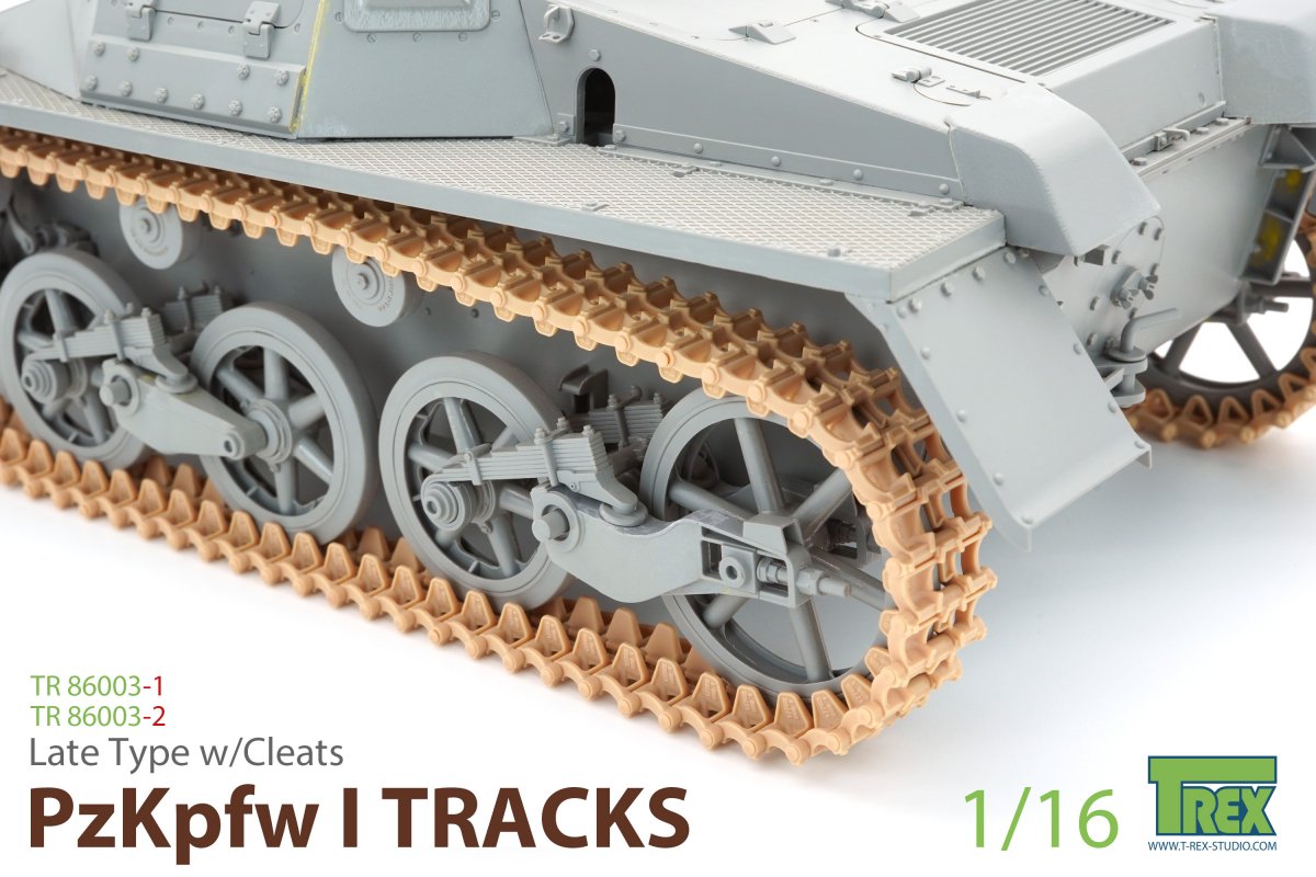 T-Rex Studio TR86003-1 PzKpfw I Tracks Late Type w/Cleats for Ausf.A only 1/16 – image 3