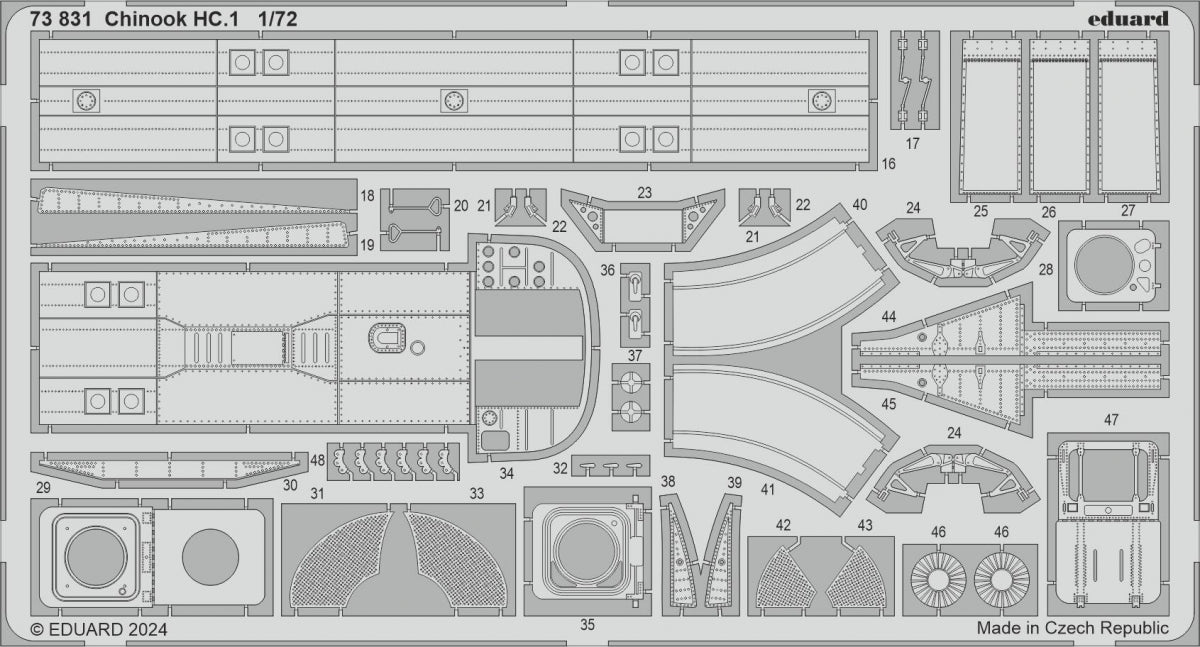 Eduard 73831 Chinook HC.1 AIRFIX 1/72 – zdjęcie 2