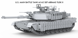 Meng Model 72-003 U.S Main Battle Tank M1A2 SEP ABRAMS TUSK II 1/72 – zdjęcie 2