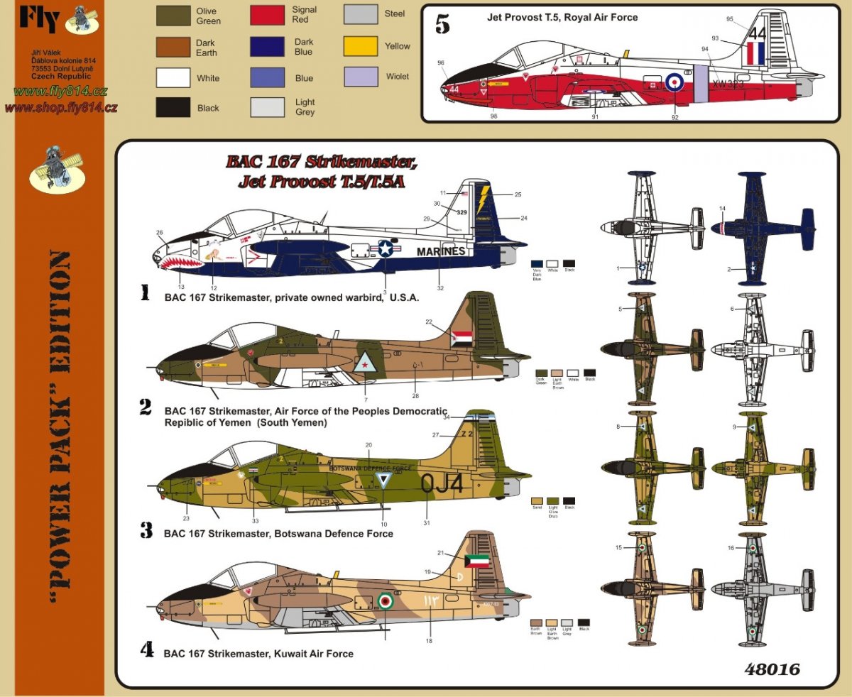 Fly 48016 BAC 167 Strikemaster Jet Provost T.5/T.5A 1/48 – zdjęcie 4