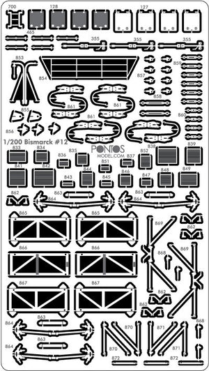 Pontos 23001F2 BISMARCK 1941 Detail Up Set Basic Ver.2 1/200 – zdjęcie 12