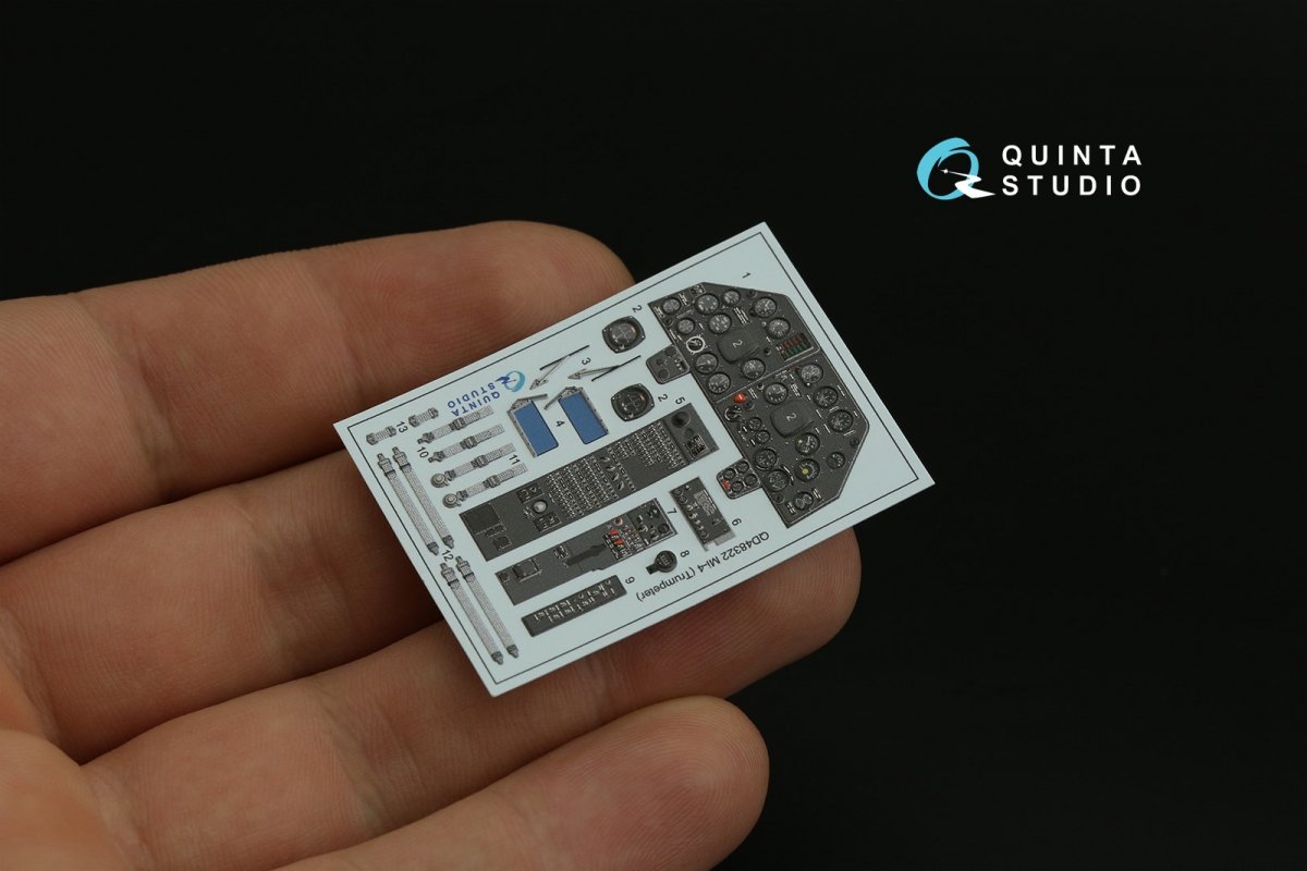 Quinta Studio QD48322 Mi-4 3D-Printed &amp;amp; coloured Interior on decal paper (Trumpeter) 1/48 – zdjęcie 5