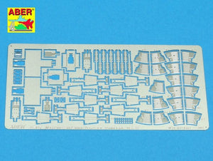 Aber 35A094 Magazines and ammo boxes for 20mm KwK 30 and 38 German clasps and clamps (2nd choice) 1/35