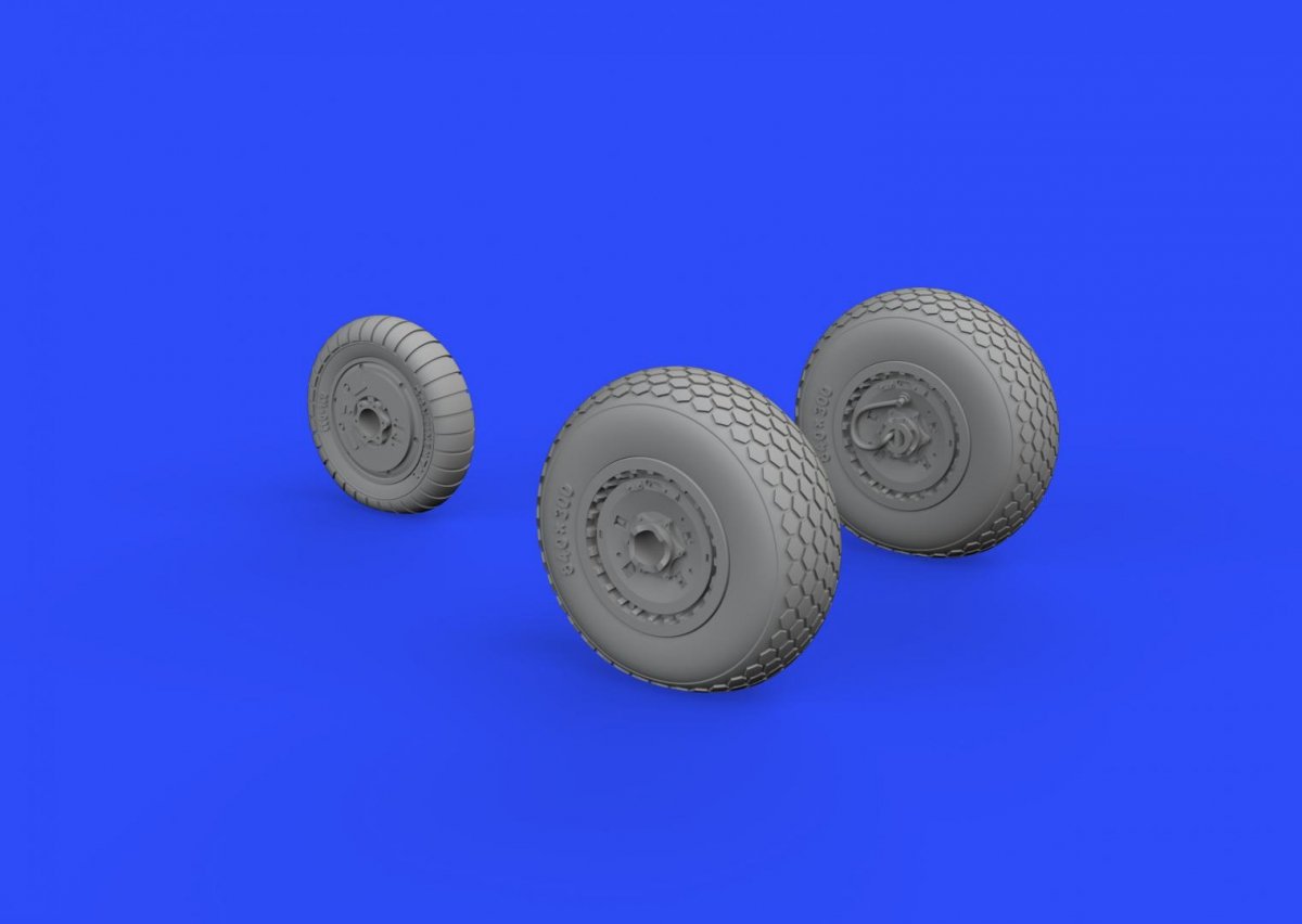 Eduard 672159 Me 262 wheels 1/72 AIRFIX – zdjęcie 2