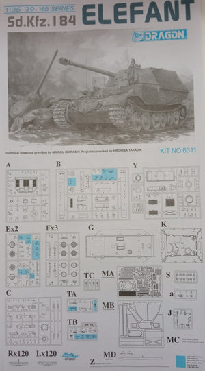 Dragon 6311 Sd.Kfz. 184 Elefant 1/35 – zdjęcie 4