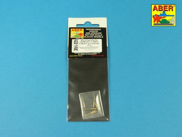 Aber 35L-221 Set of barrels for US M16A1 or M231 5.56mm gun barrels x 6 pcs. 1/35 – image 5