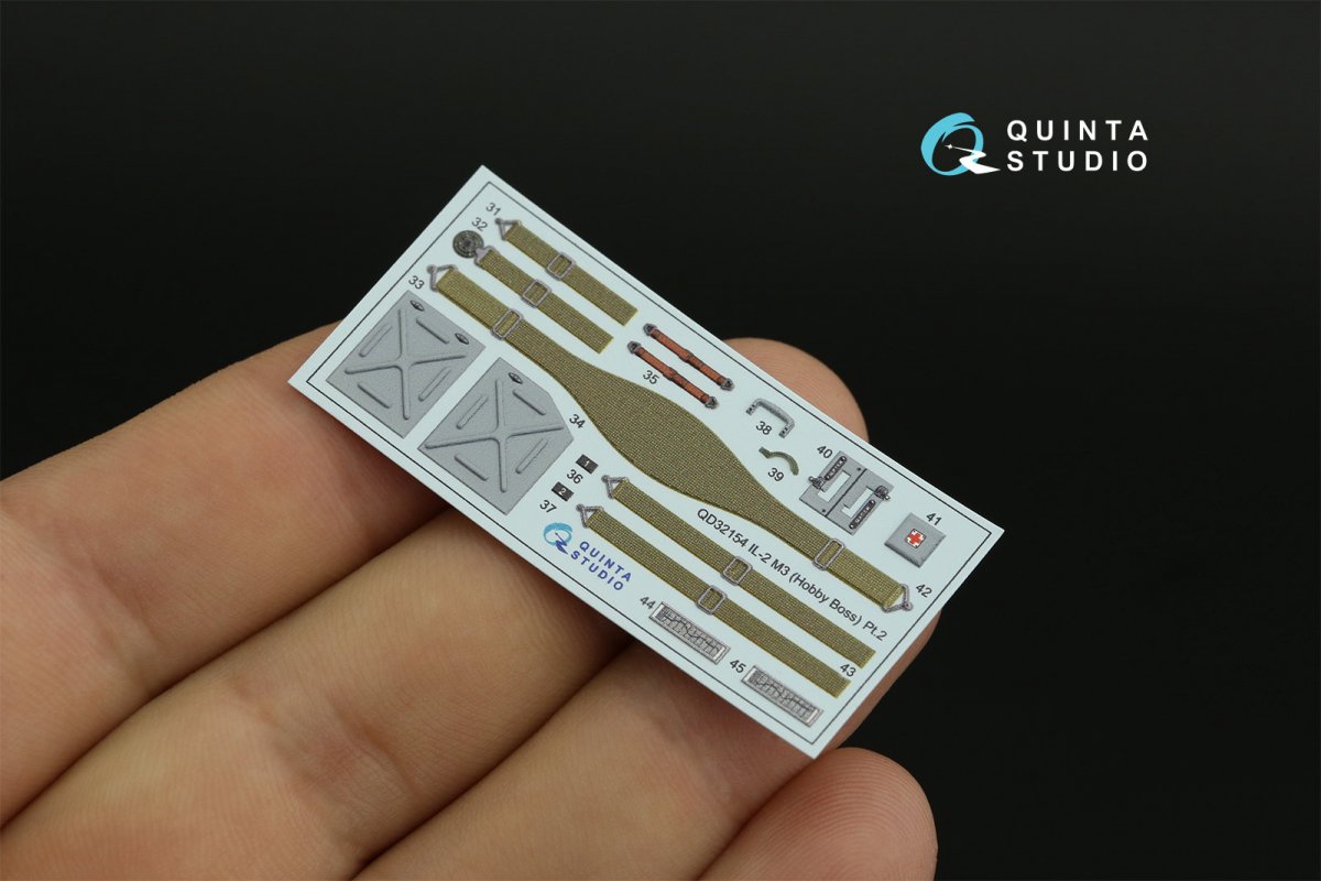 Quinta Studio QD32154 IL-2M3 3D-Printed &amp;amp; colored Interior on decal paper (Hobby Boss) 1/32 – image 4