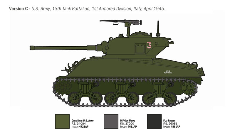 Italeri 96440 M4A3 76mm WET SHERMAN 1/35 – zdjęcie 9