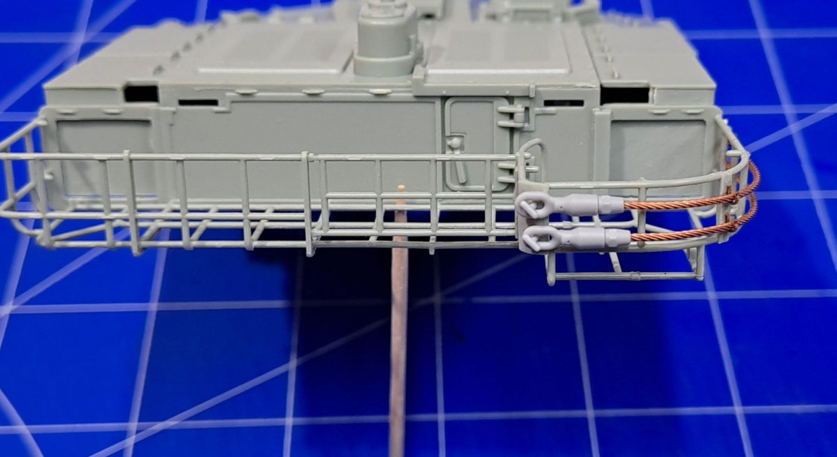 Eureka XXL ER-3575 K2 Black Panther MBT Towing Cables &amp;amp; Holders (Academy) 1/35 – zdjęcie 10