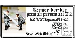 Copper State Models F32-020 German bomber ground personnel N.2 1/32