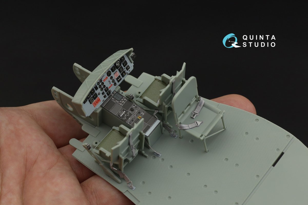 Quinta Studio QD35049 UH-1C 3D-Printed &amp;amp; coloured Interior on decal paper ( Academy ) 1/35 – zdjęcie 4