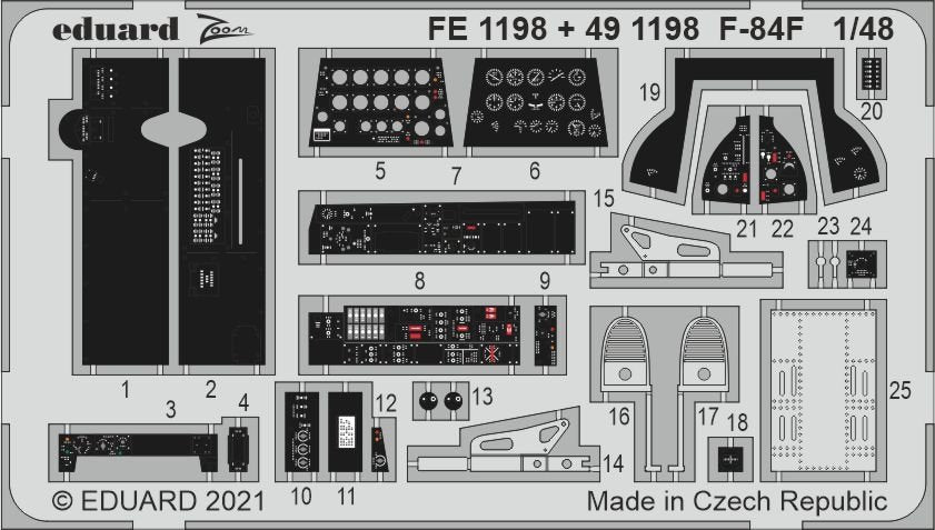 Eduard FE1198 F-84F KINETIC 1/48